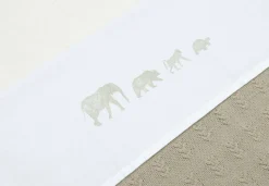 Jollein Baby Ledikantlaken 120X150Cm Animals - Olive Green