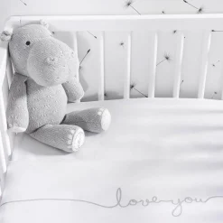 Jollein Baby Ledikantlaken 120X150Cm Love You Grey