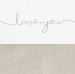 Jollein Baby Wieglaken 75X100Cm Love You Nougat