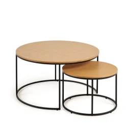 Kave Home Bijzettafel Rond (Set Van 2) Yoanna