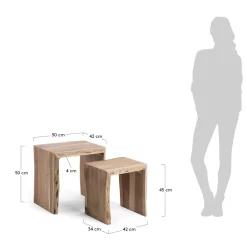 Kave Home Bijzettafel (Set Van 2) Zuleika