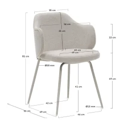 Kave Home Eetkamerstoel (Set Van 2) Suanna