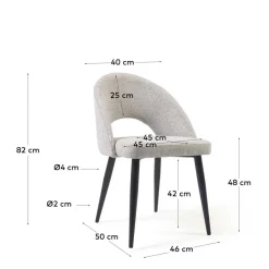 Kave Home Eetkamerstoel (Set Van 2) Mael