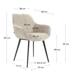 Kave Home Eetkamerstoel (Set Van 2) Amira