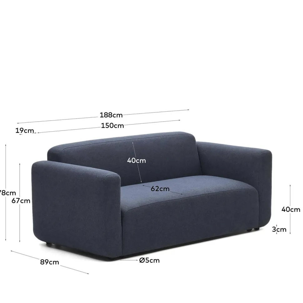 Kave Home Modulaire 2-Zitsbank Neom