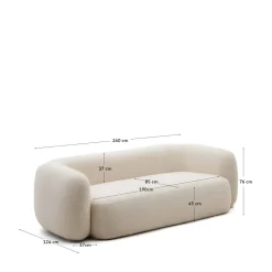 Kave Home 3-Zitsbank Martina