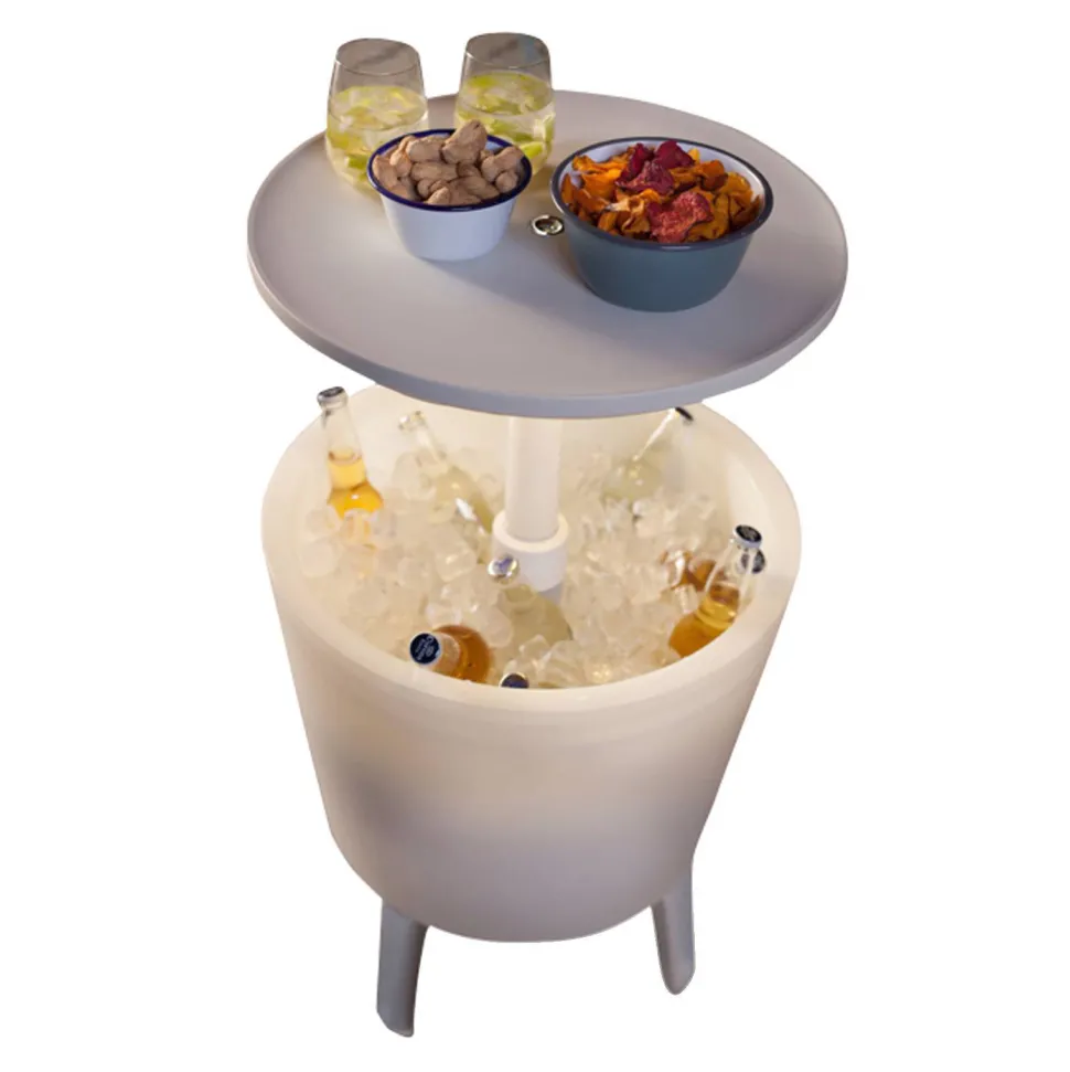 Keter Bijzettafel Illuminated Coolbar (Verlicht O50/57 Cm)
