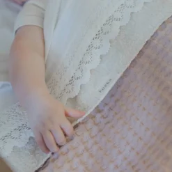 Koeka Crochet Baby Ledikantlaken 110X140Cm Milky