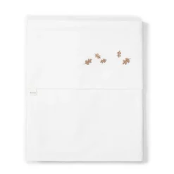 Koeka Falling Leaves Baby Wieglaken 80X100 Cm Wit