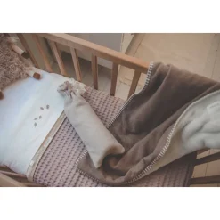 Koeka Falling Leaves Baby Wieglaken 80X100 Cm Wit