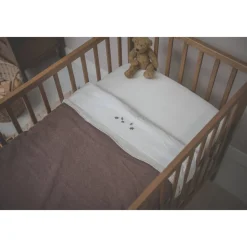 Koeka Falling Leaves Baby Wieglaken 80X100 Cm Wit