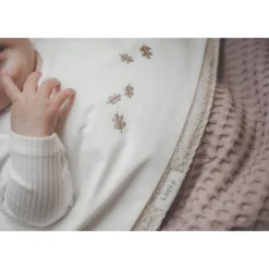 Koeka Falling Leaves Baby Wieglaken 80X100 Cm Wit