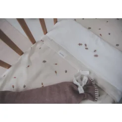 Koeka Falling Leaves Baby Wieglaken 80X100 Cm Wit