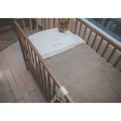 Koeka Falling Leaves Baby Ledikantlaken 110X140 Cm Wit