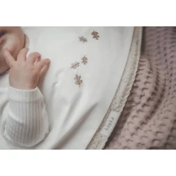 Koeka Falling Leaves Baby Ledikantlaken 110X140 Cm Wit