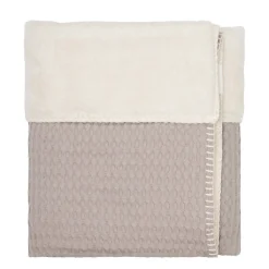 Koeka Oslo Plaid Wafel En Teddy Clay/Pebble (140X200 Cm)