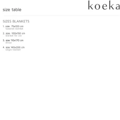 Koeka Oslo Plaid Wafel/Teddy 140X200 Cm Natural/Pebble (140X200 Cm)