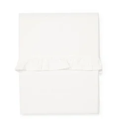 Koeka Ruffle Baby Wieglaken 80X100 Cm Warm White
