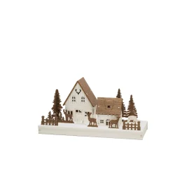 Konstsmide Silhouet Huis En Reedieren (Op Batterij Met Timer) (14X28 Cm) (6 Led)