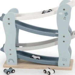 Label Label Wood Houten Auto Glijbaan Blauw