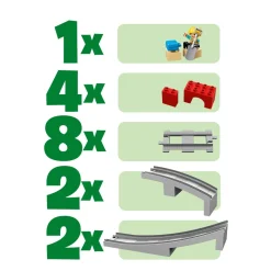 Lego Duplo Treinbrug En -Rails 10872