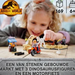 Lego Jurassic World Atrociraptor Dinosaurus Motorachtervolging 76945