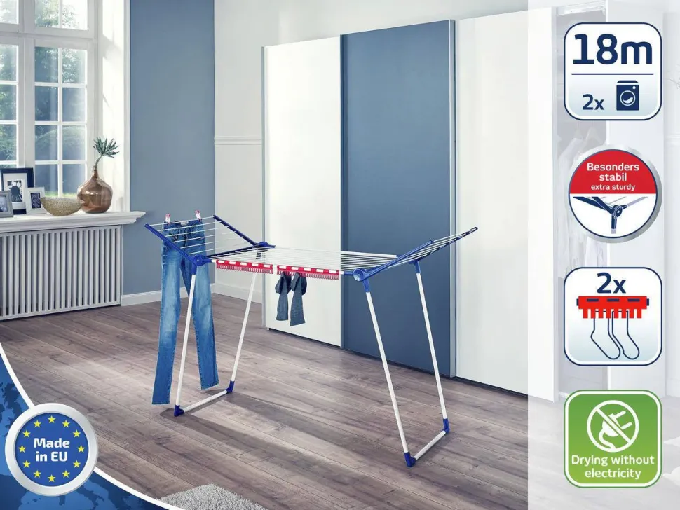 Leifheit Droogrek Pegasus 180 Solid - 18 M Drooglengte