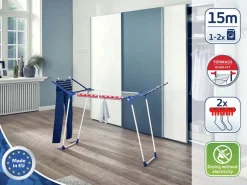 Leifheit Droogrek Pegasus 150 Solid Slim - 15 M Drooglengte