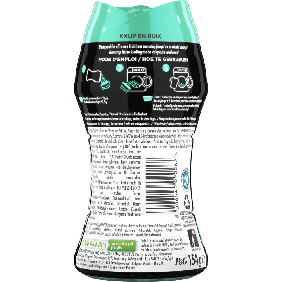 Lenor Unstoppables Fris - Geurparels - 6 X 154 Gram