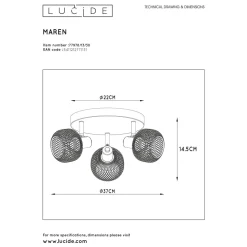 Lucide Plafondlamp Maren