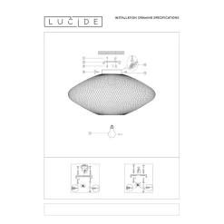 Lucide Plafondlamp Mesh