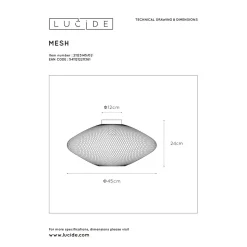 Lucide Plafondlamp Mesh