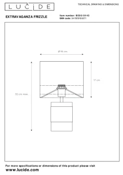 Lucide Tafellamp Extravaganza Frizzle