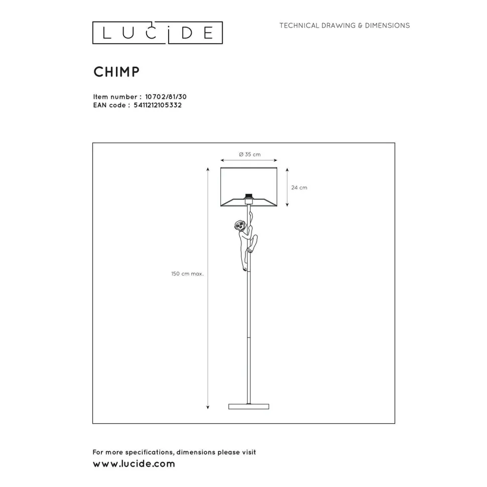 Lucide Vloerlamp Extravaganza Chimp