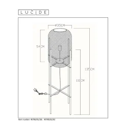 Lucide Vloerlamp Mesh