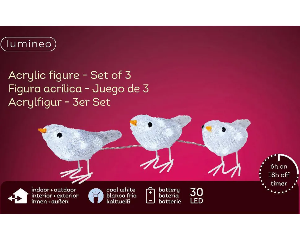 Lumineo Acryl Vogel (30 Led)