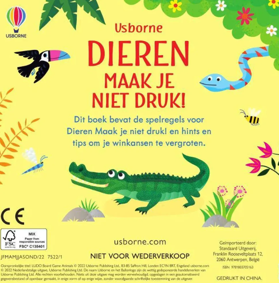 Maak Je Niet Druk! Bordspel Dieren