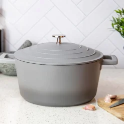 Masterclass Gietaluminium Braadpan (O24 Cm) (4L) (Lichtgewicht)