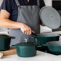 Masterclass Gietaluminium Braadpan (O24 Cm) (4L) (Lichtgewicht)