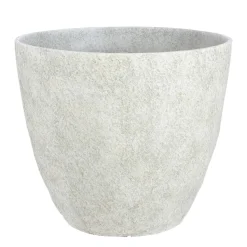 Mica Decorations Bravo Bloempot Rond Lichtgrijs Slate - (H32,5Xo38 Cm)