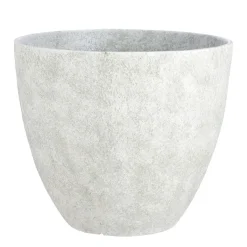 Mica Decorations Bravo Bloempot Rond Lichtgrijs Slate - (H40Xo45 Cm)