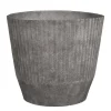 Mica Decorations Rio Bloempot Rond Lichtgrijs - (H33,5Xo37 Cm)
