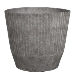 Mica Decorations Rio Bloempot Rond Lichtgrijs - (H33,5Xo37 Cm)