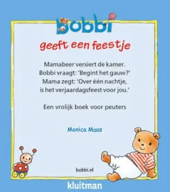 Monica Maas Bobbi: Bobbi Geeft Een Feestje Uitdeelboekjes