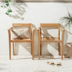 Nous Garden Teak Tuinstoel Bromo (Set Van 2)