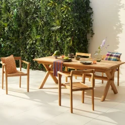 Nous Garden Teak Tuinstoel Bromo (Set Van 2)