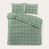 Nous Living Katoenen Dekbedovertrek 2 Persoons Line Check (200X220 Cm)