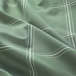 Nous Living Katoenen Dekbedovertrek 2 Persoons Line Check (200X220 Cm)