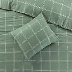 Nous Living Katoenen Dekbedovertrek 2 Persoons Line Check (200X220 Cm)