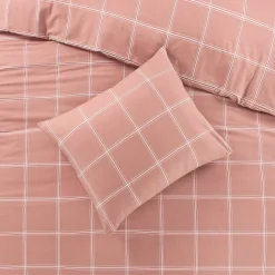 Nous Living Katoenen Dekbedovertrek Lits-Jumeaux Line Check (240X220 Cm)